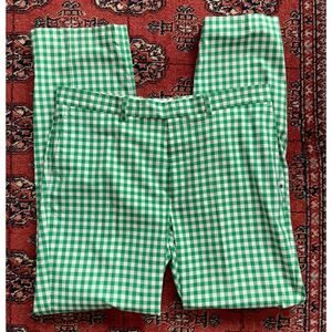 Ralph Lauren RLX Men's Green Gingham 35/32 Cotton/Polyester Golf Pants